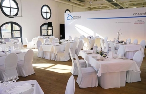 dekorierte Tische für ein Event Catering in Berlin